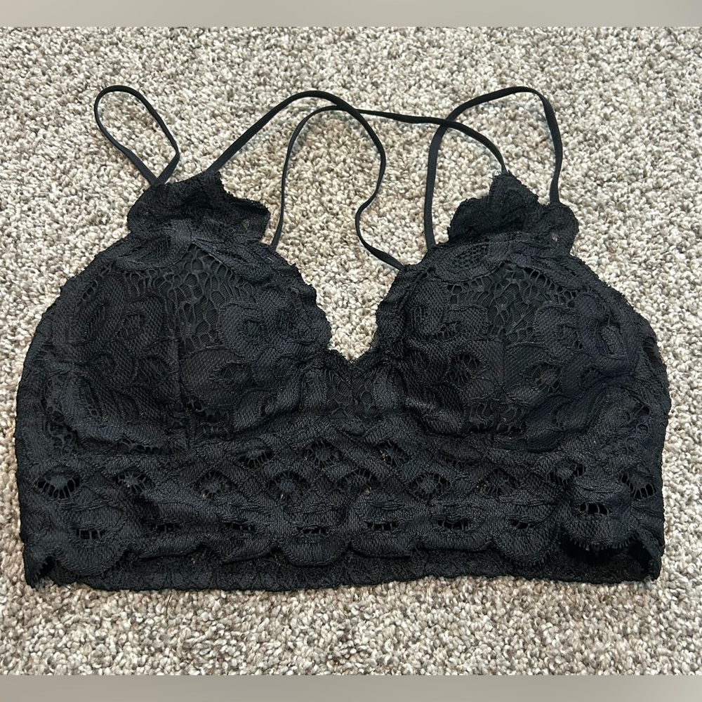 Wishlist Black Lace Bralette Size Small
